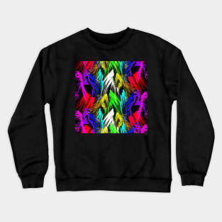 Watercolor splatter effect, neon colors Crewneck Sweatshirt